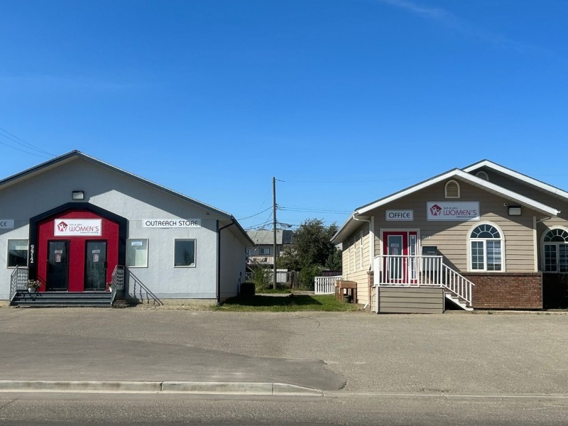 Two buildings side by side for the Women's Resource Society.