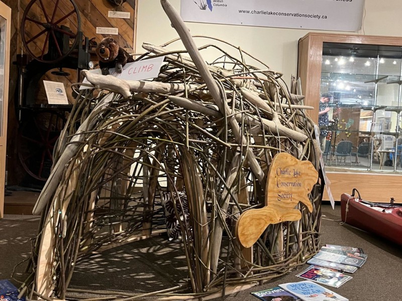 The lake next door exhibition at North Peace Museum.