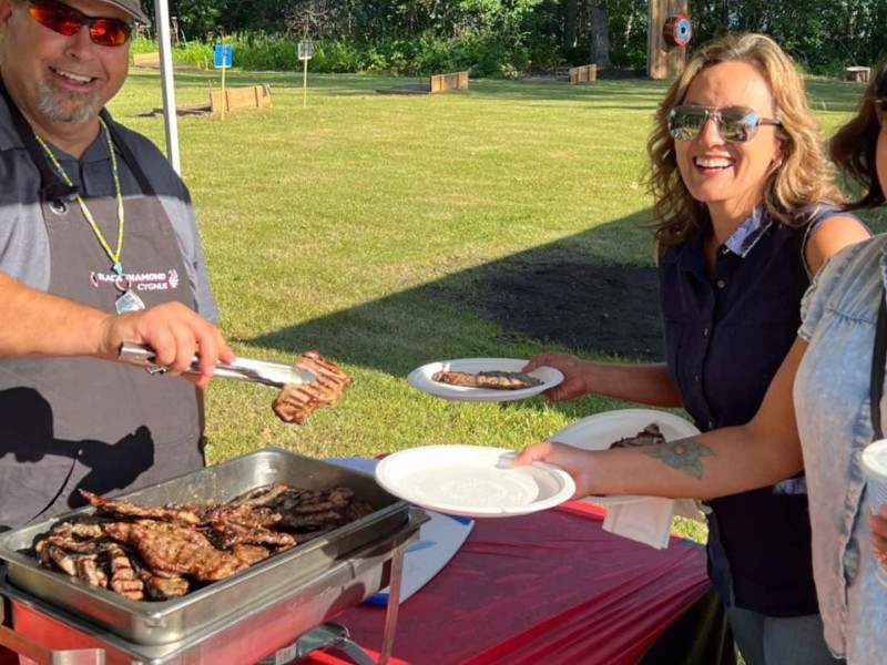 West Moberly Chief Rolald Willson at West Mo Days.