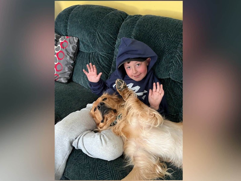 Eight year old Hunter Mackay will be collecting food for the Salvation Army Food Bank February 24