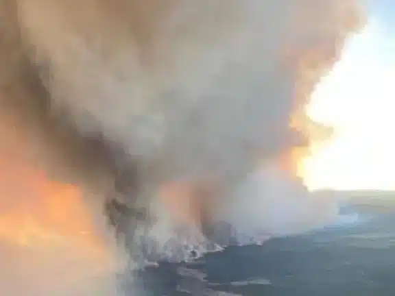 Rob Fraser did not sugarcoat the situation facing Fort Nelson as forecasts called for westerly winds to pick up in northeastern B.C. late Sunday and turn a menacing nearby wildfire into a dire threat.