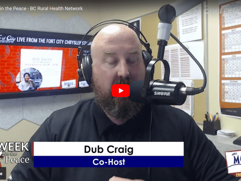 A person recording a podcast
