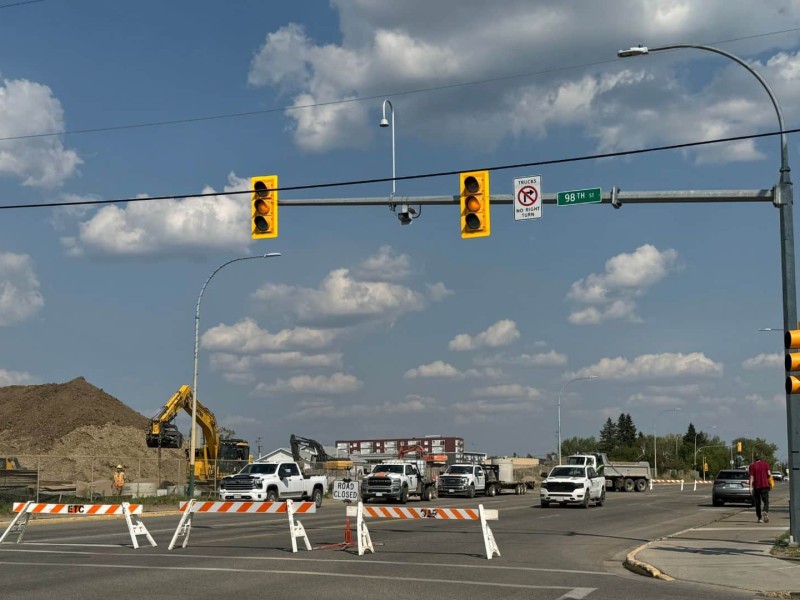 100th Avenue in Fort St. John.