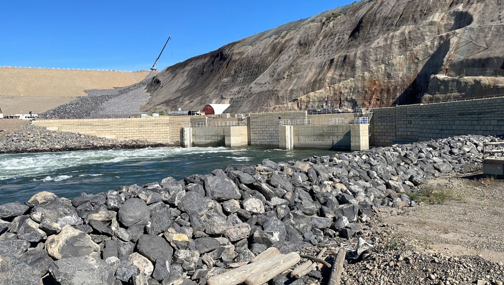 Diversion tunnels at the Site C hydroelectric dam.