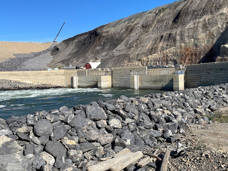 Diversion tunnels at the Site C hydroelectric dam.