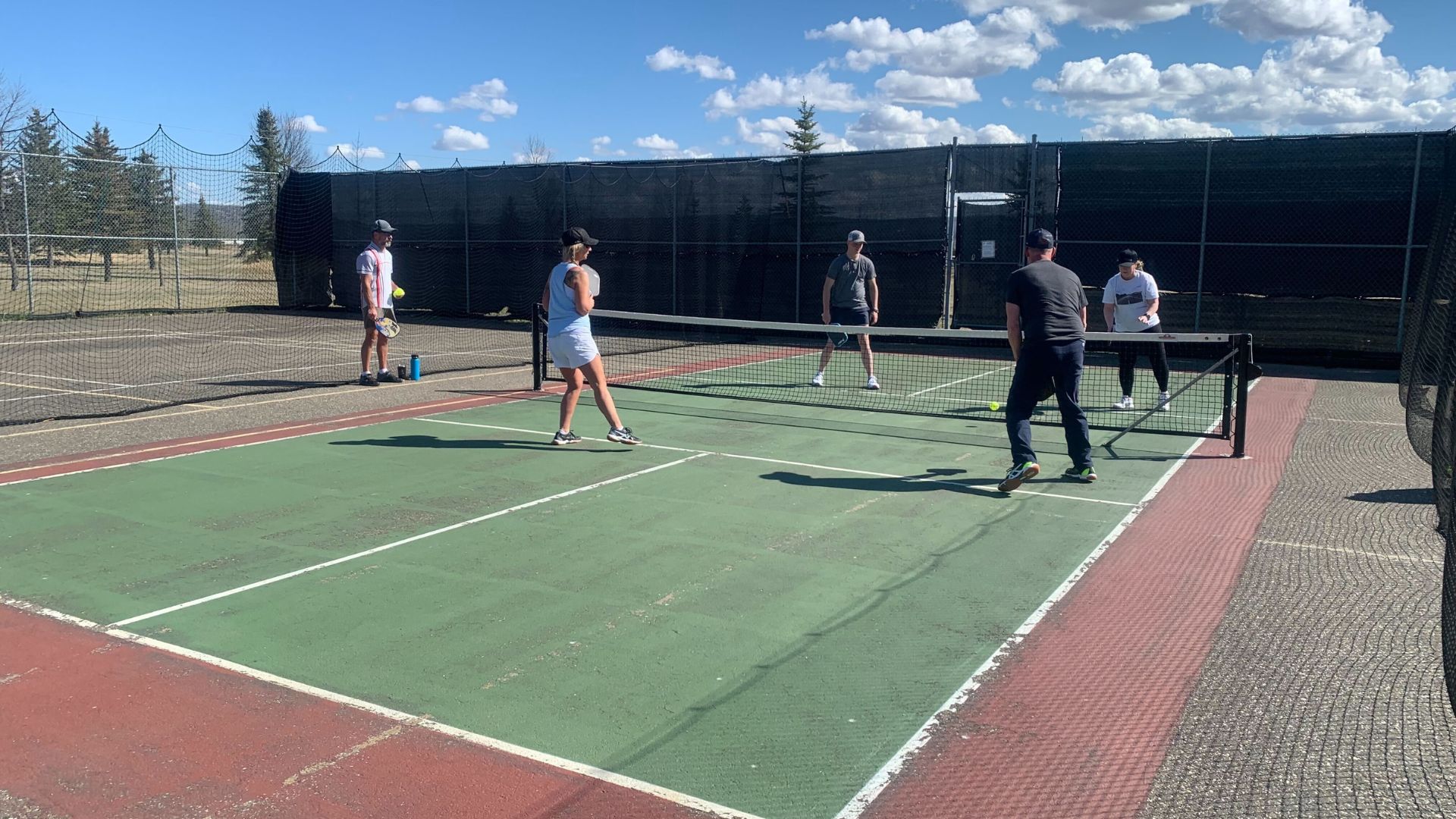 The Peace Country Pickleball Association's clinics in Taylor in April 2025. (Ted Euchner)