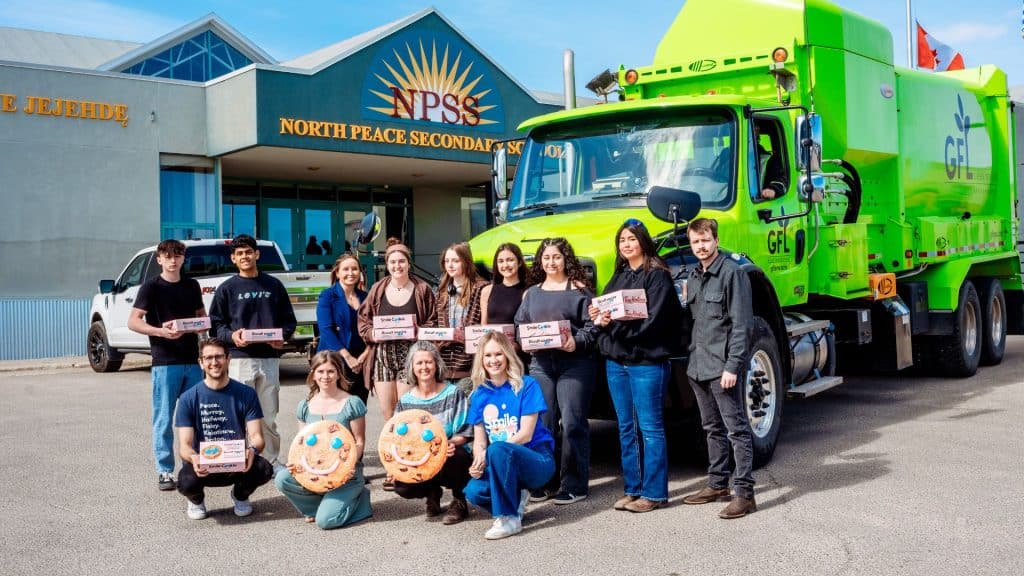 Smile Cookie delivery to North Peace Secondary School