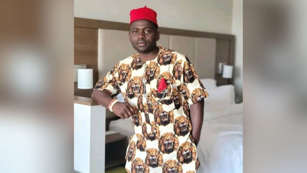 Traditional Igbo attire, an Isiagu (Supplied)