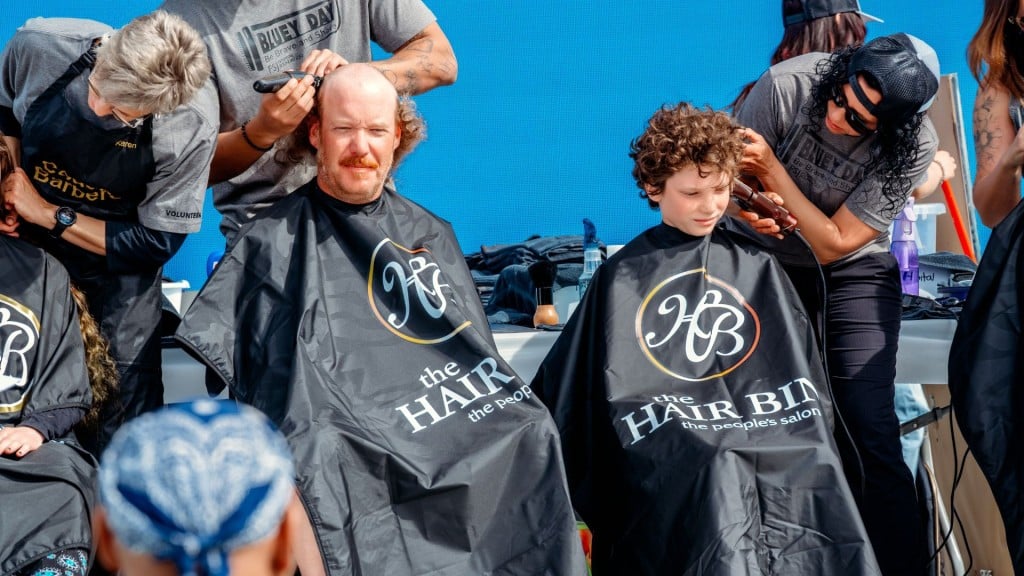 Father and son duo Barry and David Rivers-Bowerman at Bluey Day 2025 (Fort St. John Hospital Foundation)