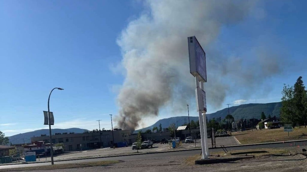 The fire in Tumbler Ridge on June 7th. (Supplied)