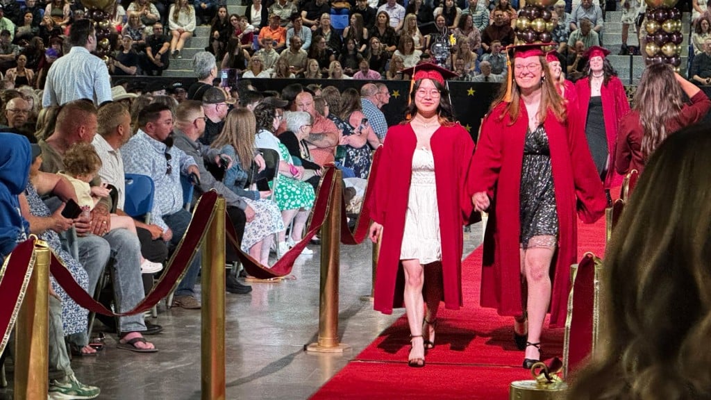 The North Peace Secondary School graduation 2025. (Ed Hitchins, Energeticcity.ca)