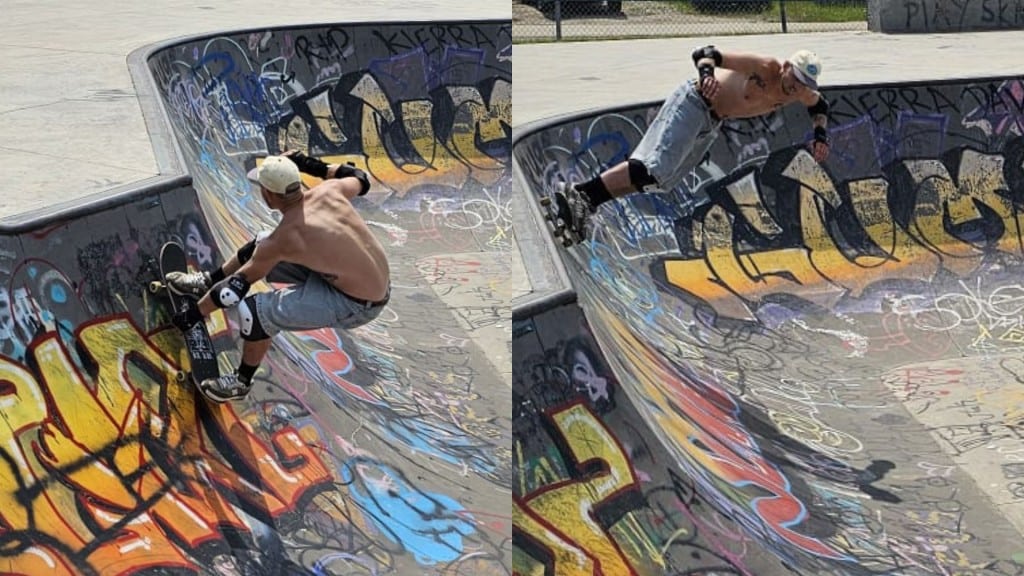 Landon Grimm at Rotary Skate Park in Fort St. John for International Go Skateboarding Day 2025. (Franki Berry, Energeticcity.ca)