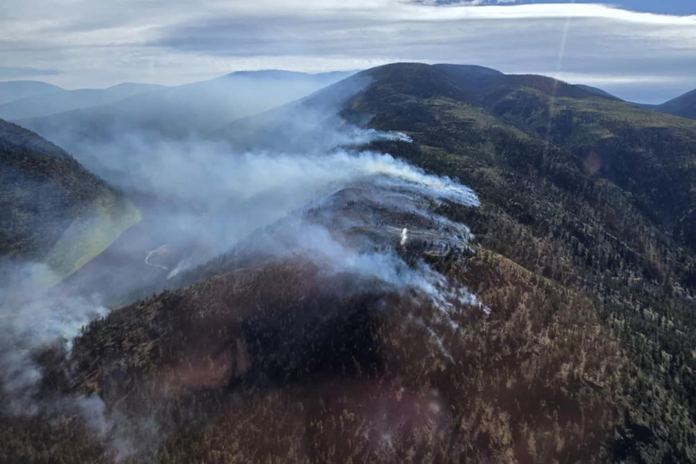 The Izman Creek fire burning north of Lytton, B.C. (THE CANADIAN PRESS/Handout - BC Wildfire Service)