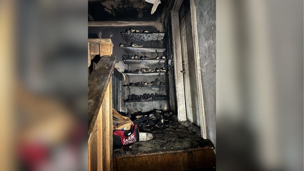 Devastation left by the fire in a Fort St. John home. (Poonam Paul)