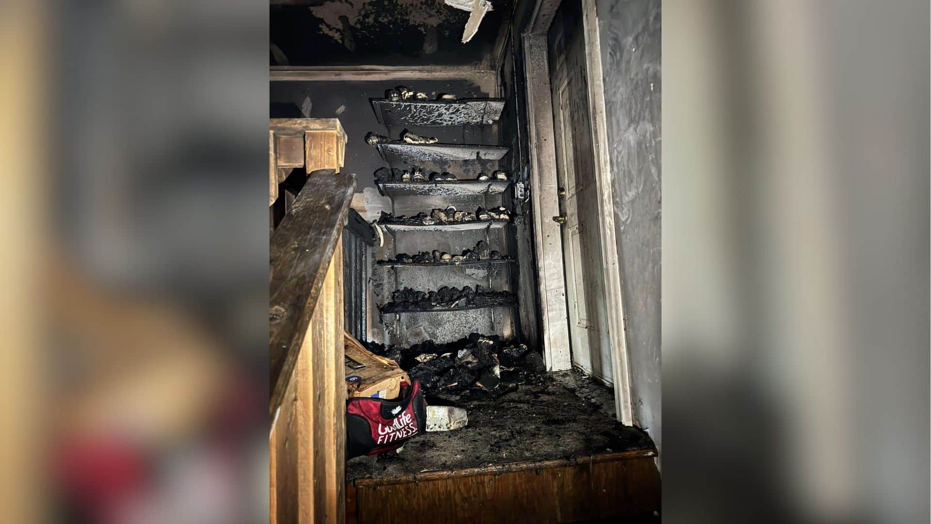 Devastation left by the fire in a Fort St. John home. (Poonjam Paul)