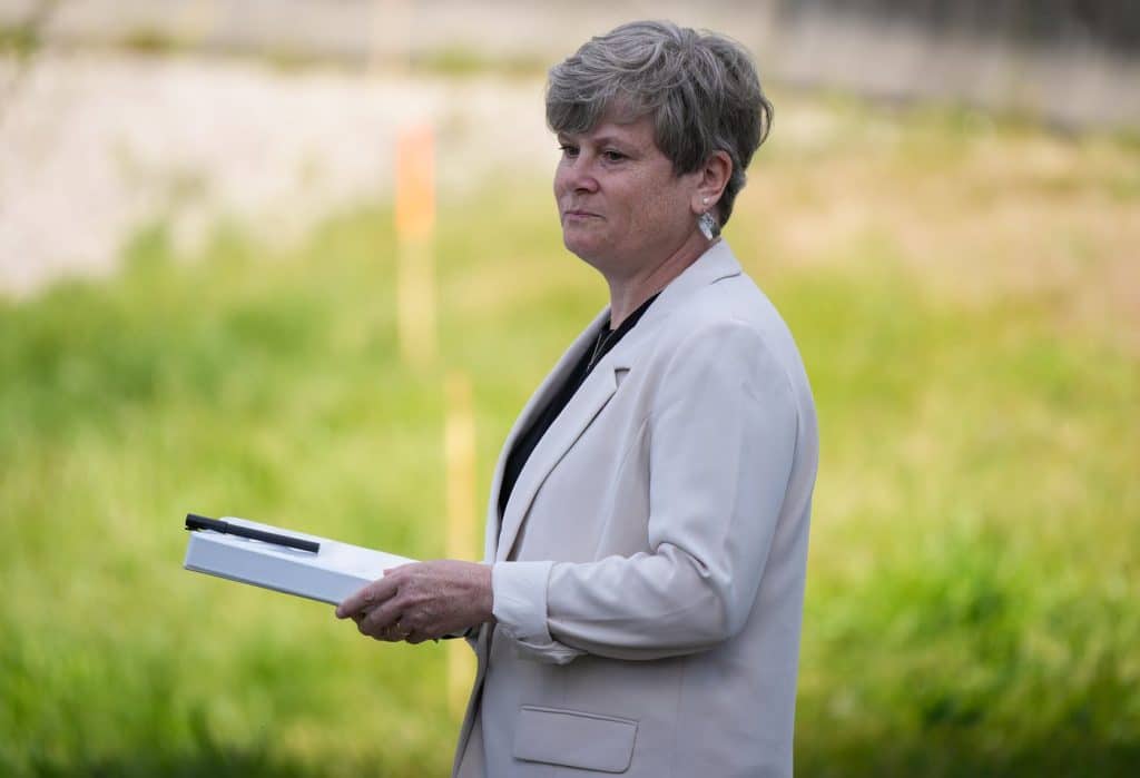 B.C. Minister of Health Josie Osborne in Burnaby, B.C., on June 10th, 2024. (THE CANADIAN PRESS/Darryl Dyck)