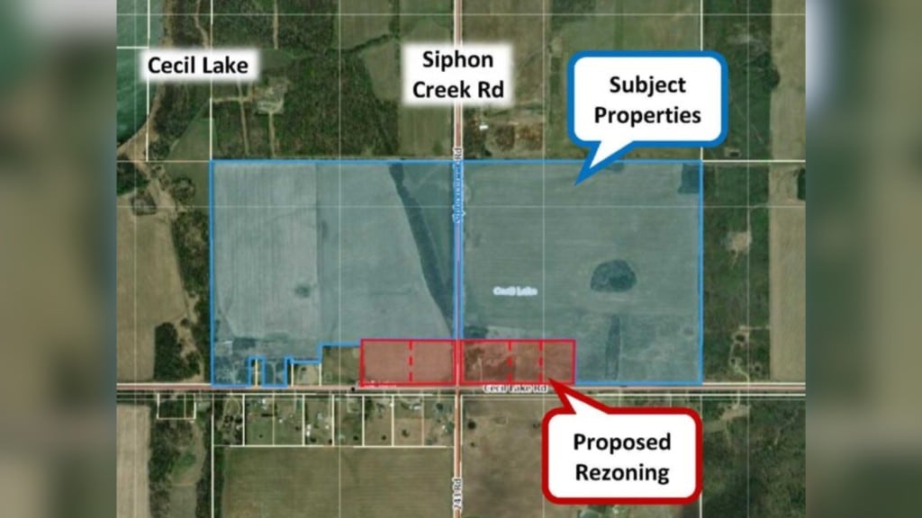 Rezoning proposal for areas around Cecil Lake