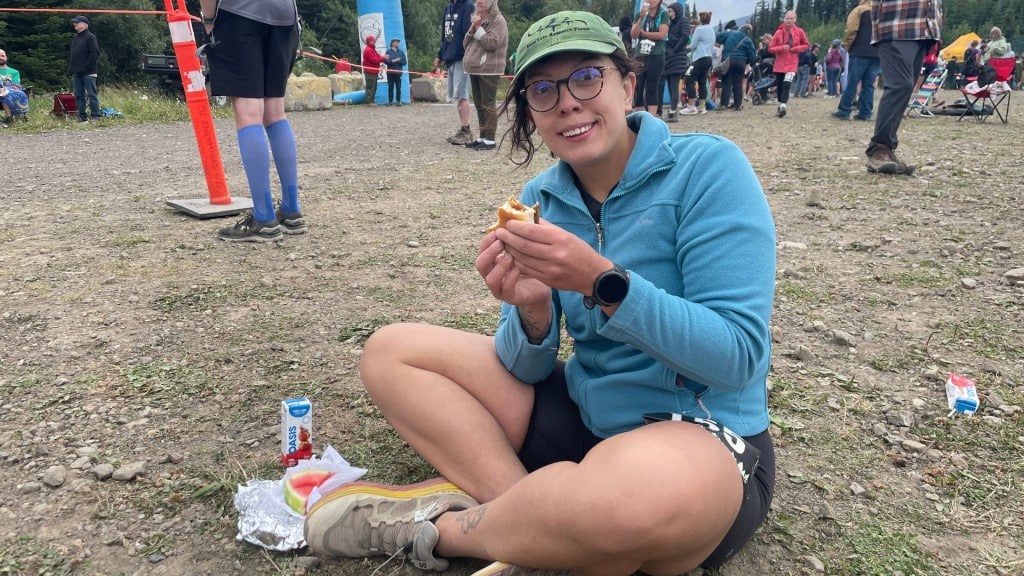 Fort St. John physiotherapist Gabrielle Caillier after the Emperor's Challenge 2025. (Franki Berry, Energeticcity.ca)