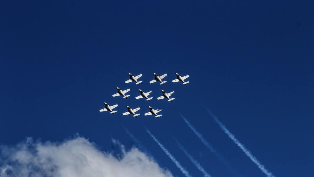 Royal Canadian Air Force's Snowbirds at the Fort St. John International Air Show 2025. (Allen MacMillan)
