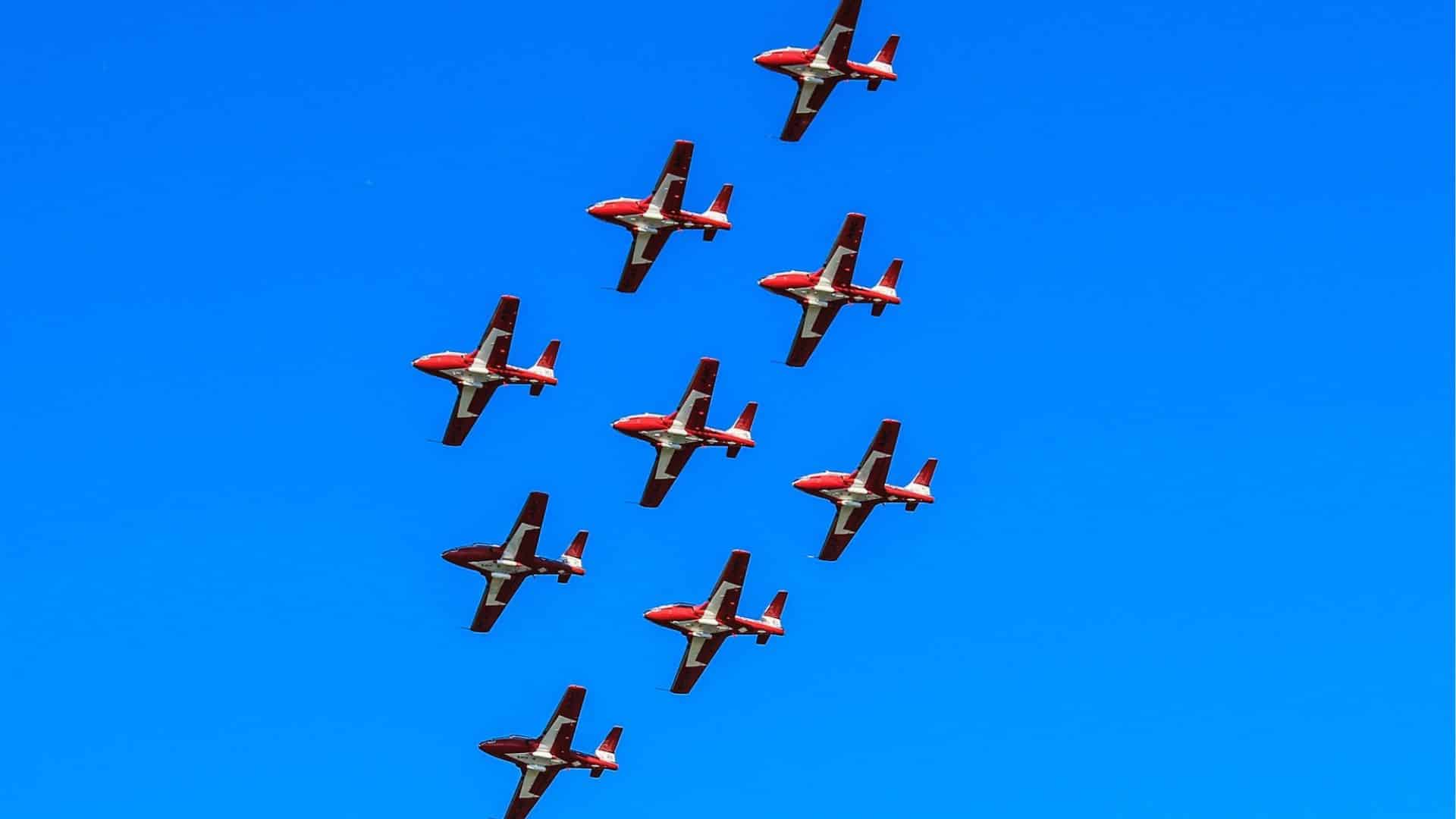 Royal Canadian Air Force's Snowbirds at the Fort St. John International Air Show 2025. (Allen MacMillan)