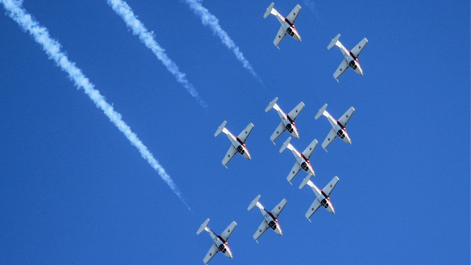 Royal Canadian Air Force's Snowbirds at the Fort St. John International Air Show 2025. (Allen MacMillan)