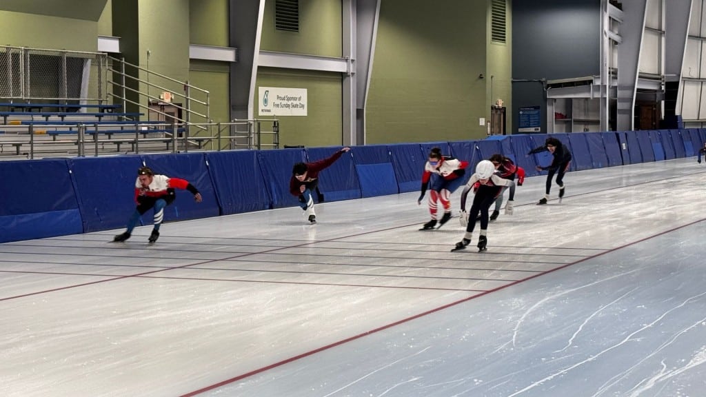 Fort St. John Speed Skating Club's first practice of the 2025/26 season (Ed Hitchins, Energeticcity.ca)