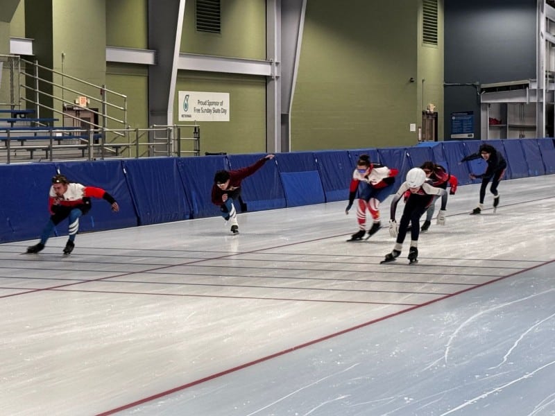 Fort St. John Speed Skating Club's first practice of the 2025/26 season (Ed Hitchins, Energeticcity.ca)