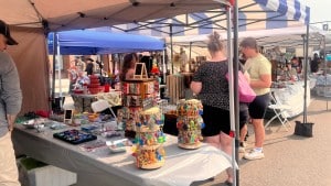 There was an arts market at the Moose FM Block Party 2025, presented by RE/MAX. (Moose FM)