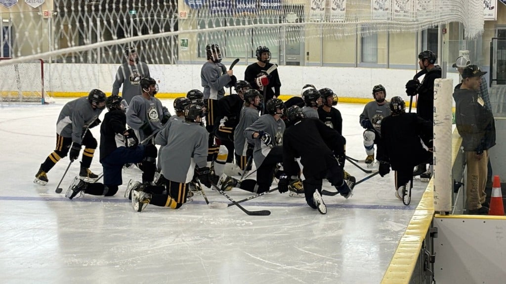 Fort St. John Huskies' practice on September 11th ahead of the 2025/26 season. (Ed Hitchins, Energeticcity.ca