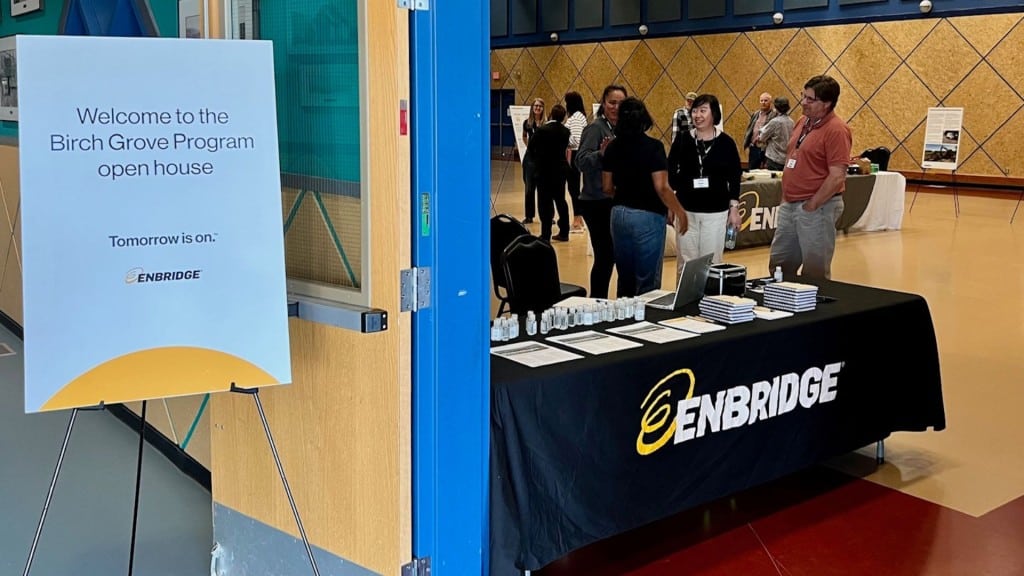 The Birch Grove open house held at Taylor Community Hall. (Enbridge)