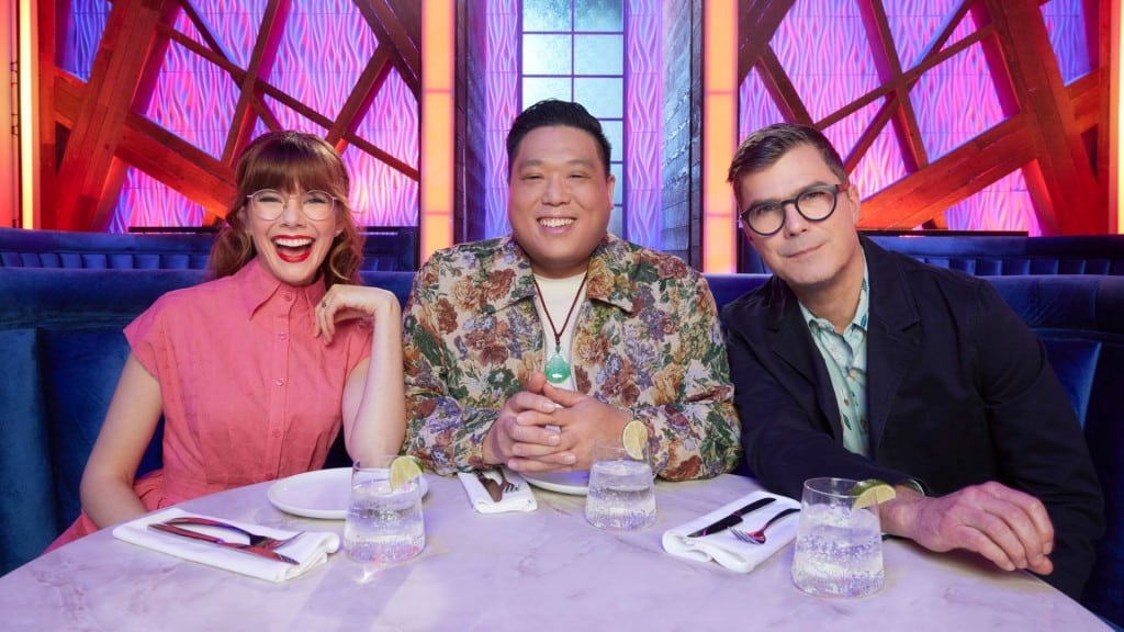 MasterChef Canada judges (left to right) Mary Berg, Craig Wong and Hugh Acheson. (Bell Media)