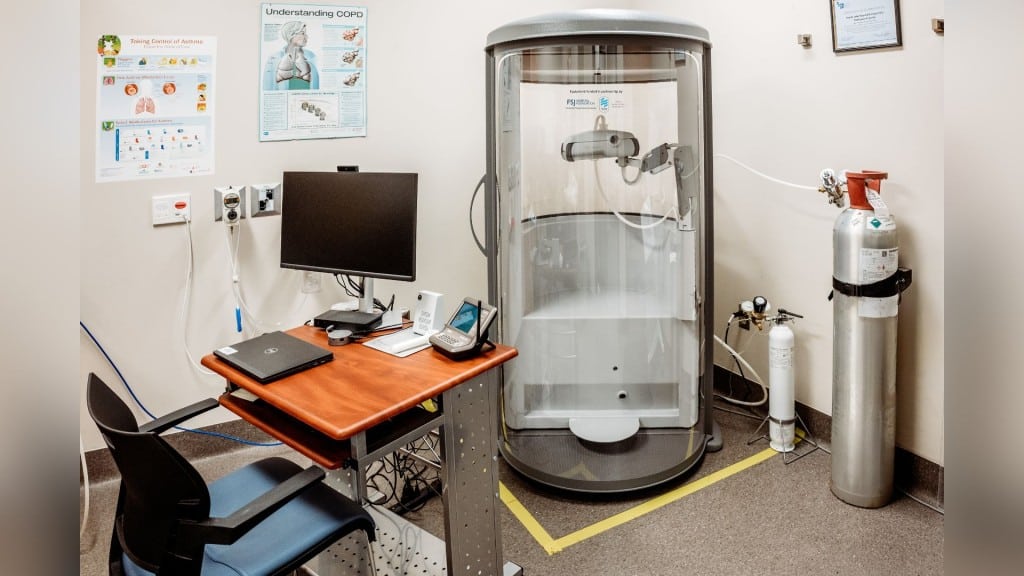 Fort St. John's Body Plethysmograph machine