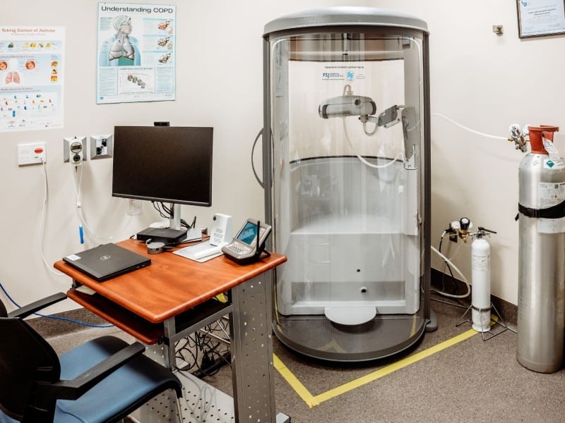 Fort St. John's Body Plethysmograph machine