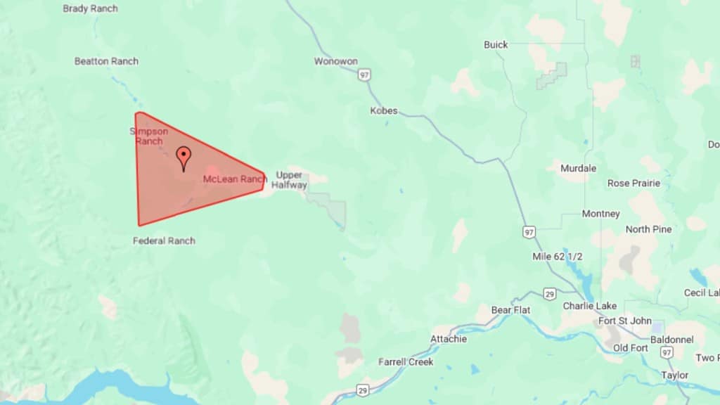 Power cut map (BC Hydro)