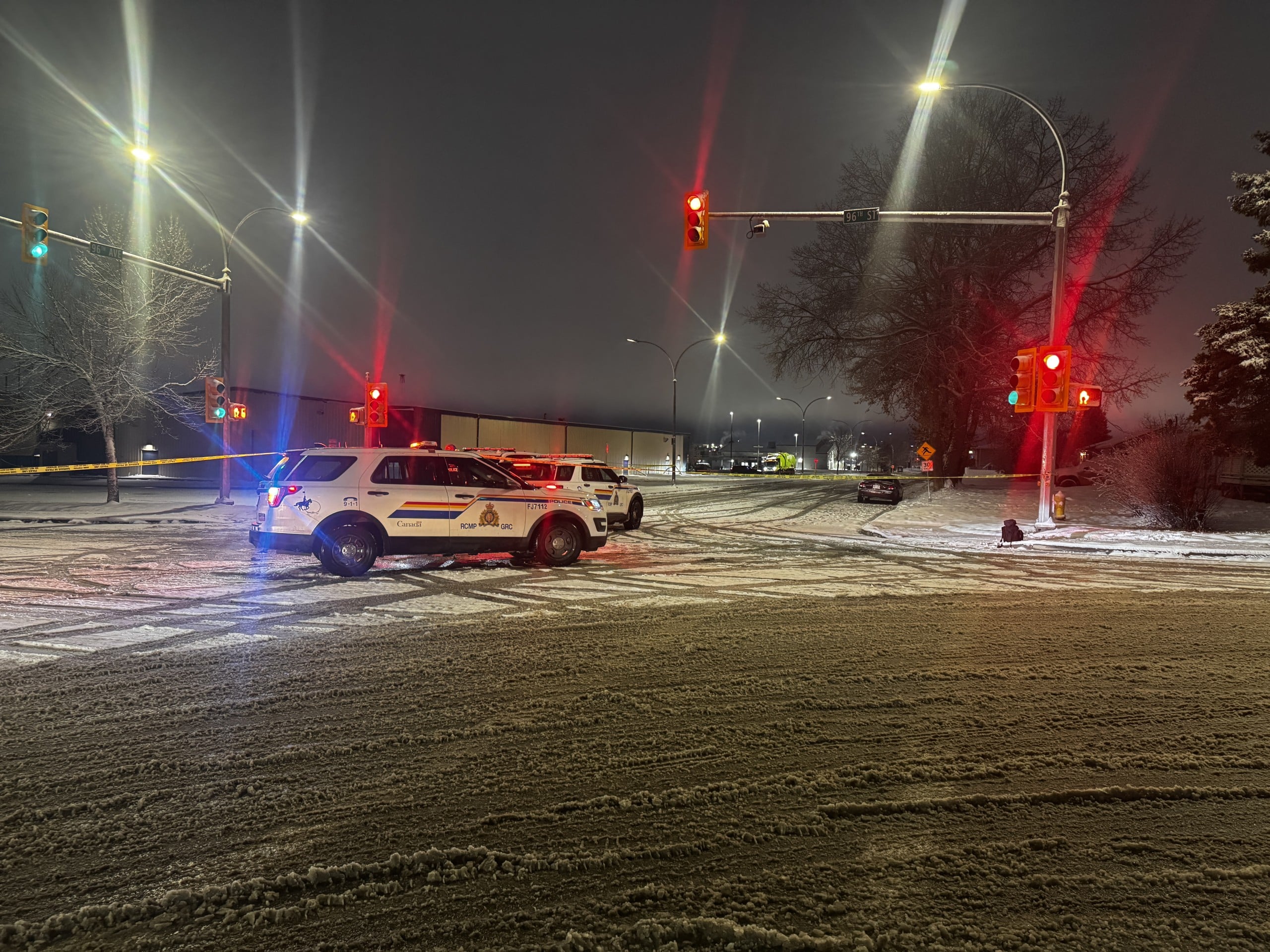 RCMP close 96 Street in Fort St. John near scene of last week's shooting