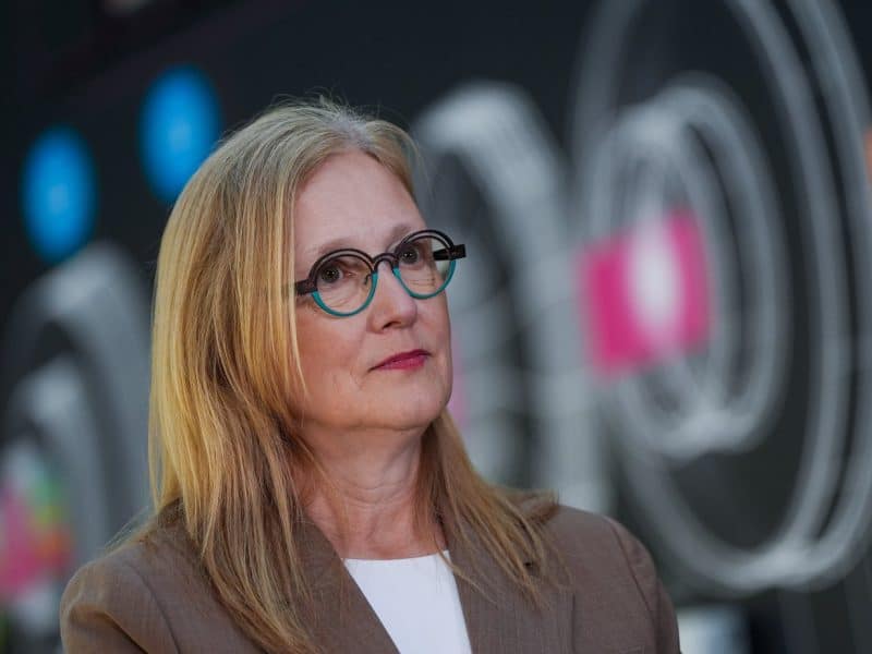 Finance Minister Brenda Bailey listens during an announcement in Burnaby on Monday, July 7th, 2025. (THE CANADIAN PRESS/Darryl Dyck)