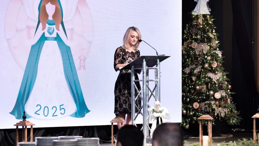 Foundation board chair Desirae Jeannotte at the Be an Angel Gala in 2025. (Becky Newsham/Rundown Ranchography)