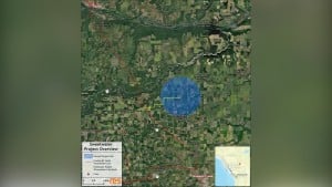 Map of Taylor and Dawson Creek