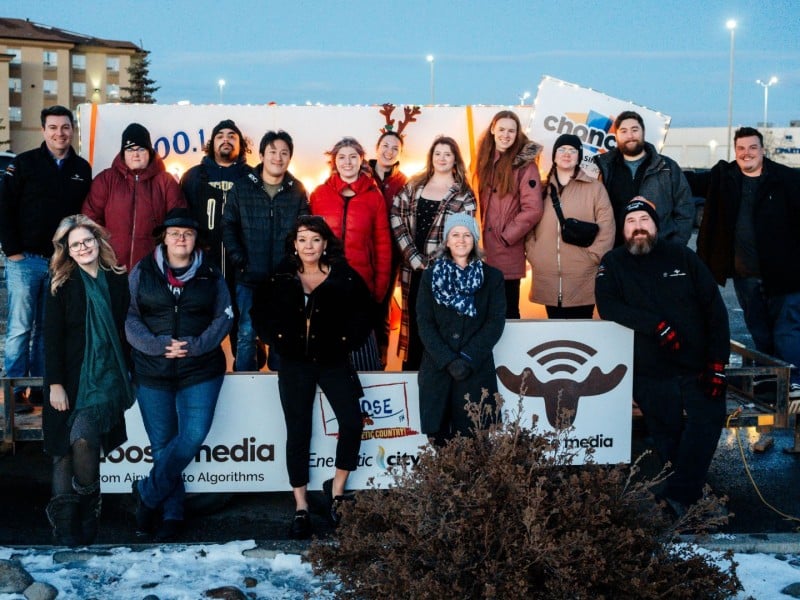 The Moose Media and Fort St. John Hospital Foundation team at the Light a Moose radiothon 2025. (Fort St. John Hospital Foundation)