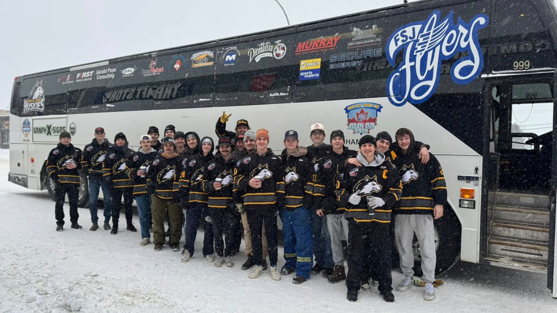 Fort St. John Huskies reveal final haul for Fill the Bus food drive 2025