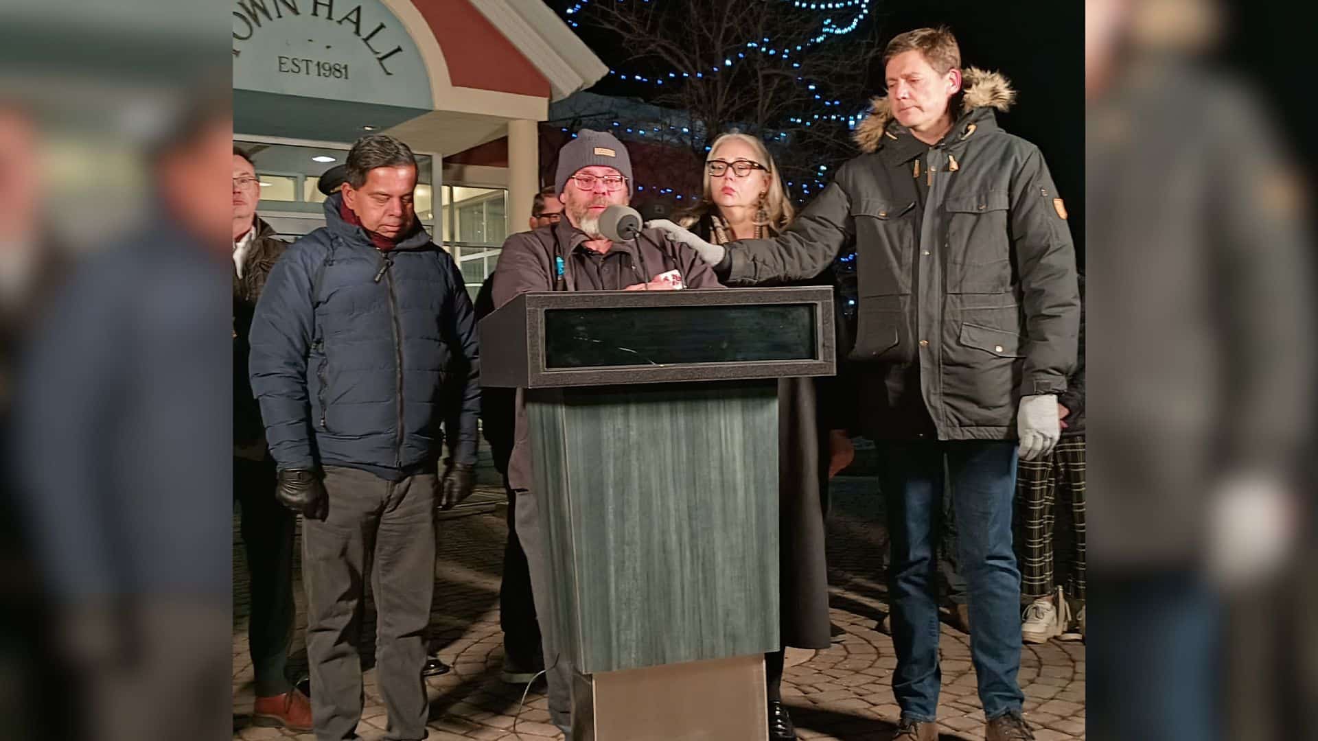 ‘All of us are unified’: Premier, ministers visit Tumbler Ridge to address community after tragedy