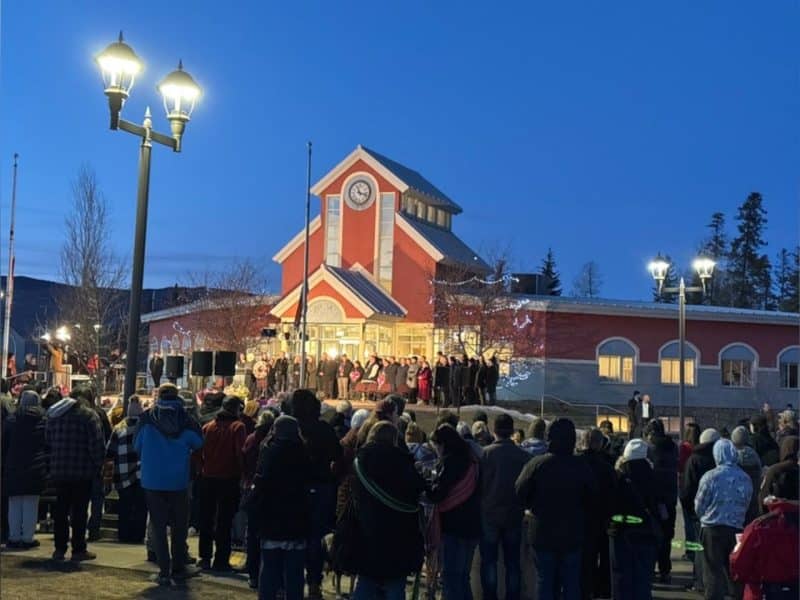 A gathering in Tumbler Ridge