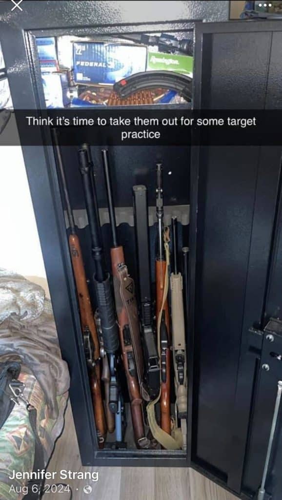 A photo shared by the mother of Tumbler Ridge Shooter Jesse Van Rootselaar shows what appear to be illegal weapons.