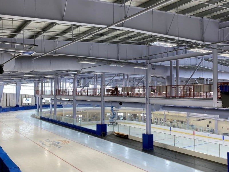 Walking track and oval