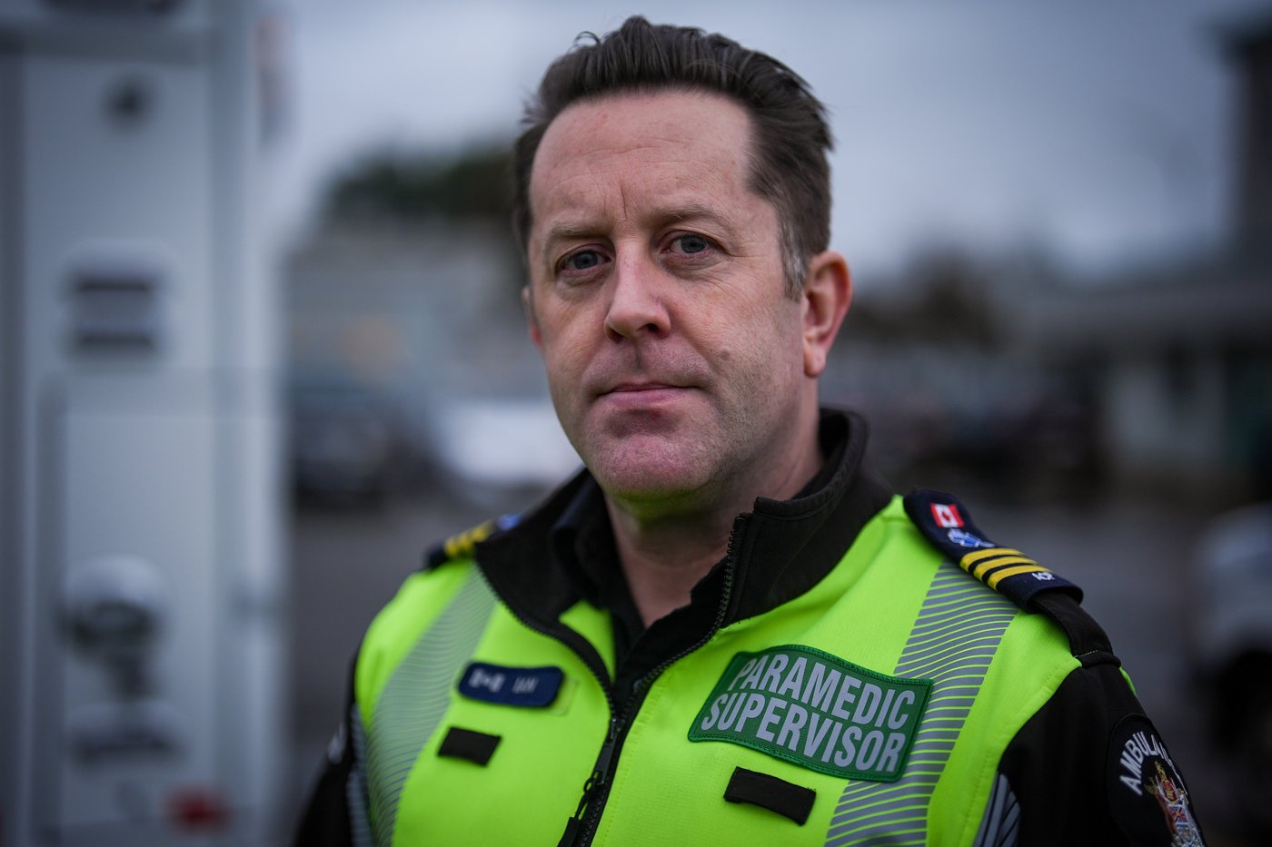 Paramedic supervisor Ian Tait poses for a photograph in Chilliwack, B.C., on Wednesday, March 11, 2026. THE CANADIAN PRESS/Darryl Dyck