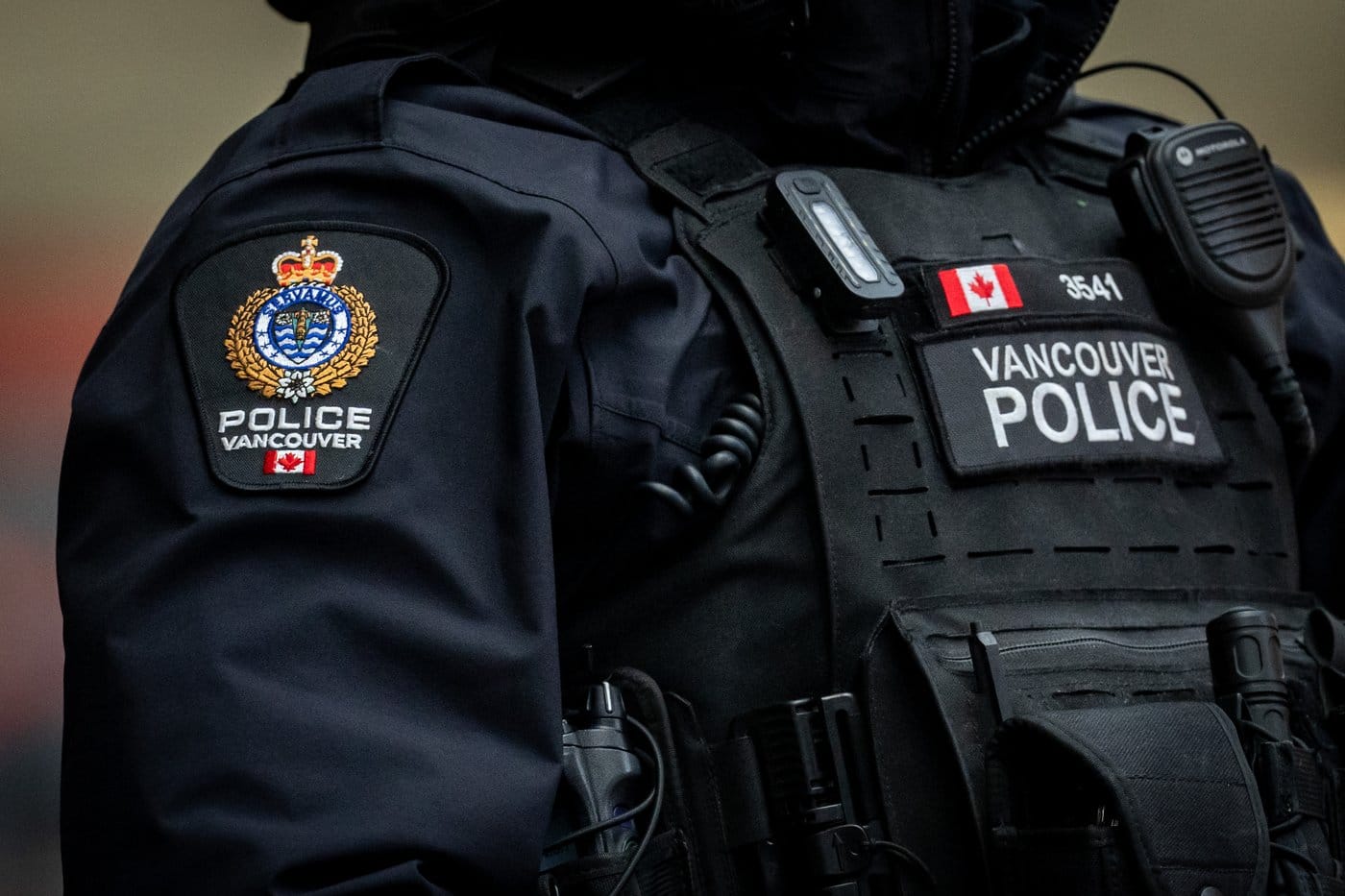 A Vancouver Police officer is pictured in Vancouver, on Wednesday, December 4, 2024. THE CANADIAN PRESS/Ethan Cairns