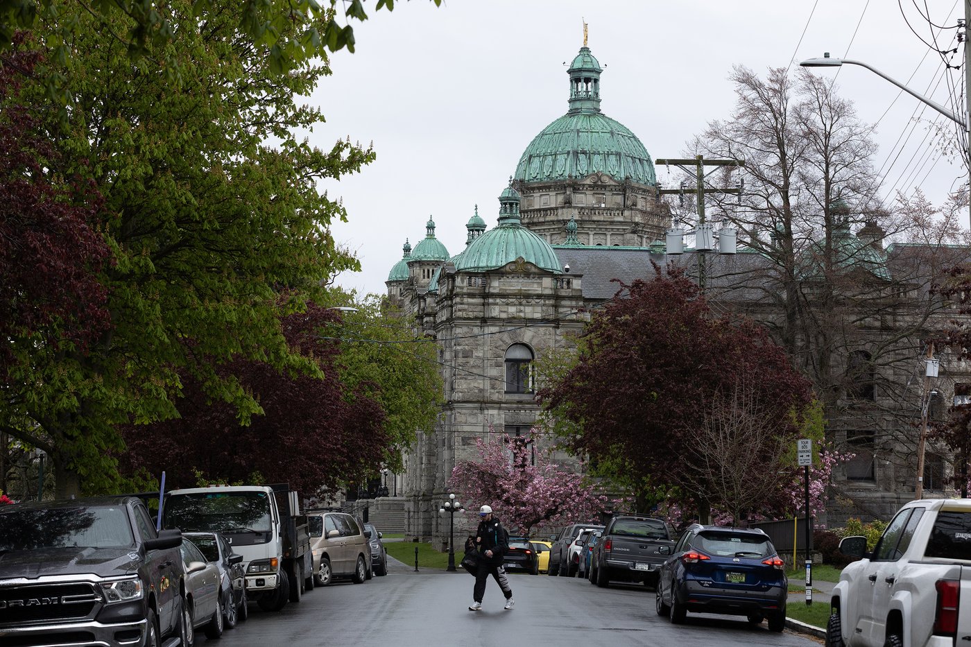 The B.C. legislature building is pictured in Victoria, on Tuesday, April 14, 2026. THE CANADIAN PRESS/Chad Hipolito