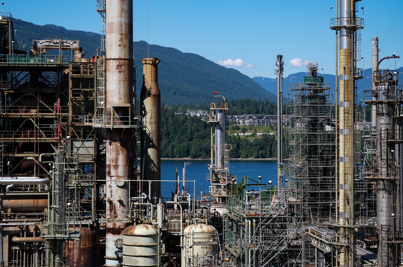 Sunoco's Burnaby Refinery is seen in Burnaby, B.C., on Monday, June 30, 2025. The refinery produces gasoline, diesel, jet fuels, asphalts, heating fuels, heavy fuel oils, butanes, and propane. THE CANADIAN PRESS/Darryl Dyck