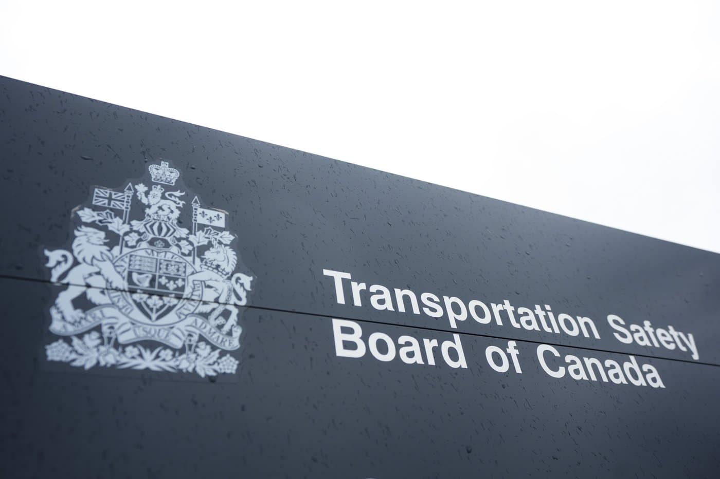 Transportation Safety Board of Canada signage is seen outside TSB offices in Ottawa, Monday, May 1, 2023. THE CANADIAN PRESS/Sean Kilpatrick
