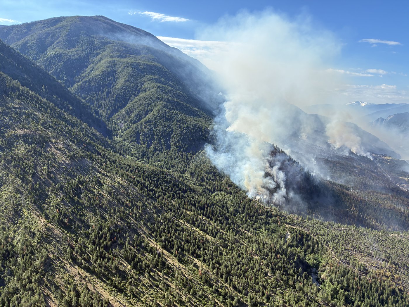 The Saw Creek wildfire seen near Lytton B.C. on June 20, 2026. THE CANADIAN PRESS/Handout - BC Wildfire Service (Mandatory Credit)